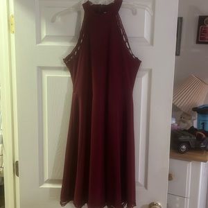 Burgundy Dress
